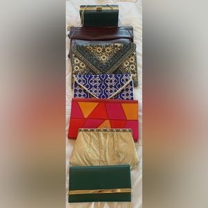 Purses - $20 each. Use as clutch or cross body. All have straps.